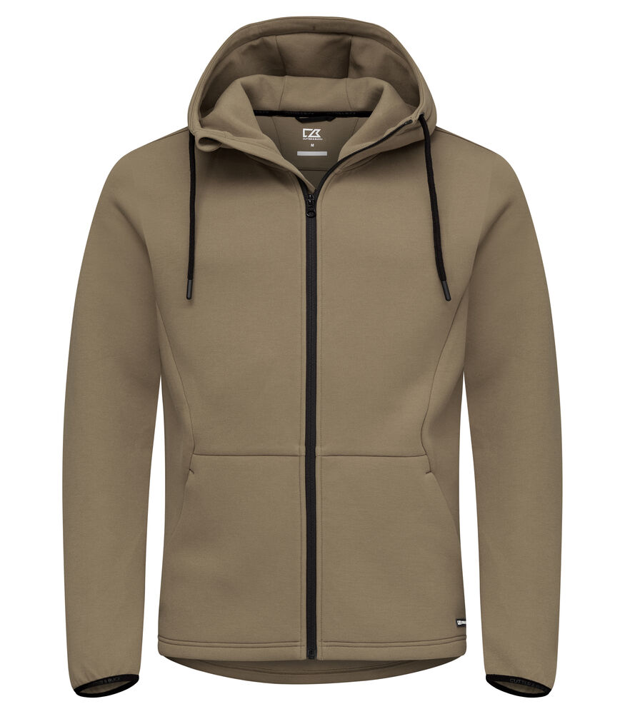 Cutter & Buck Pemberton Hood FZ Men Khaki